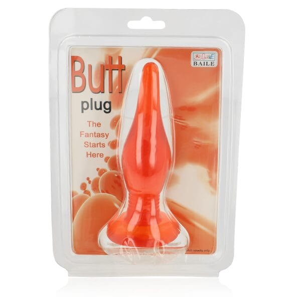 BAILE - RED SOFT TOUCH ANAL PLUG 14.2 CM 6